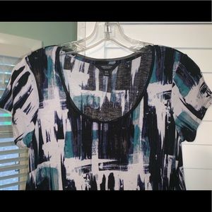 Black pattern blouse PM by Simply Vera